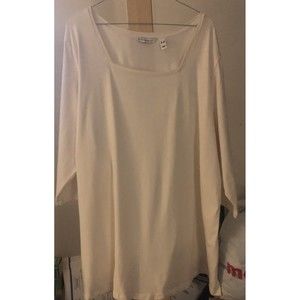 Square Neck Princess Seam Knit Top Shirt Plus Size. 3xl Isaac Mizrah